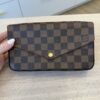 Louis Vuitton Damier Ebene Pochette Felicie Chain Wallet