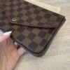 Louis Vuitton Damier Ebene Pochette Felicie Chain Wallet