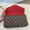 Louis Vuitton Damier Ebene Pochette Felicie Chain Wallet