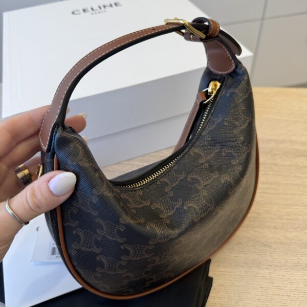 Celine Teen Luli in Triomphe Canvas and Calfskin