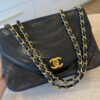 Chanel Lambskin Ribbon Quilted Small Single Flap Black 24K Gold Hardware