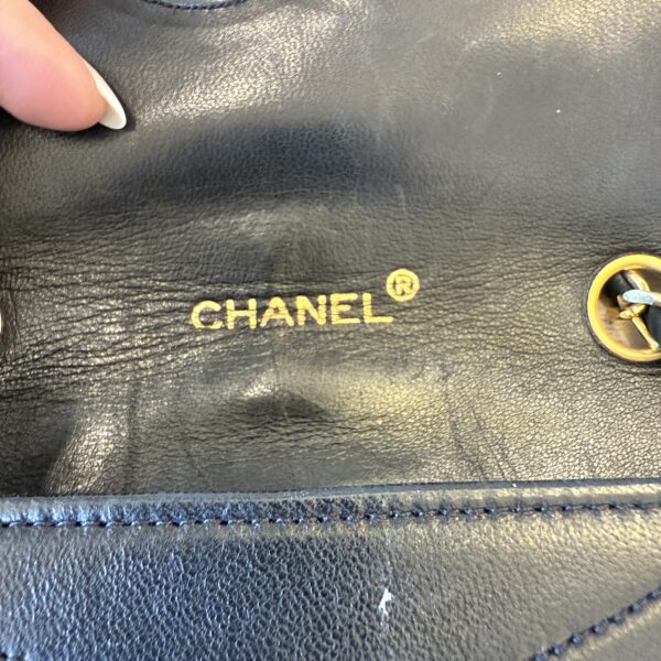 Chanel Lambskin Ribbon Quilted Small Single Flap Black 24K Gold Hardware