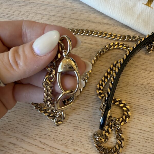 Christian Dior Patent Cannage Mini Lady Dior Black