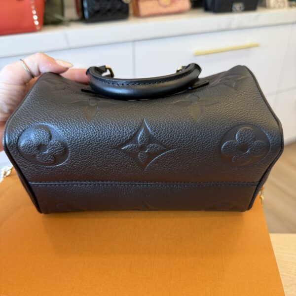 Louis Vuitton Empreinte Monogram Giant Speedy Bandouliere 20 Black