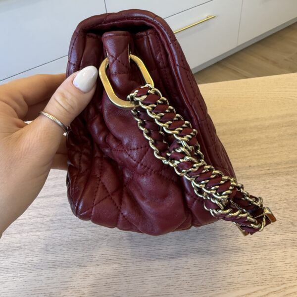 Christian Dior Delices Gaufre Cannage Lambskin Leather Medium Flap Bag