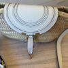 Chloe Raffia Calfskin Marcie Basket White