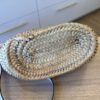Chloe Raffia Calfskin Marcie Basket White