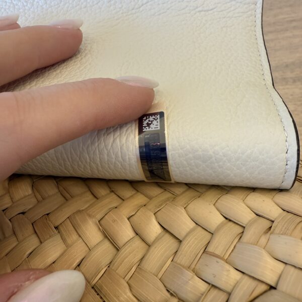 Chloe Raffia Calfskin Marcie Basket White