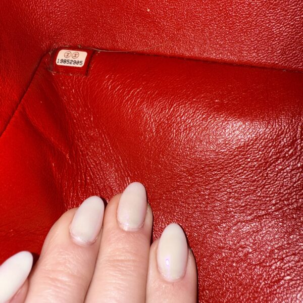 Chanel Lambskin Quilted Jumbo Double Flap Red Gunmetal Hardware