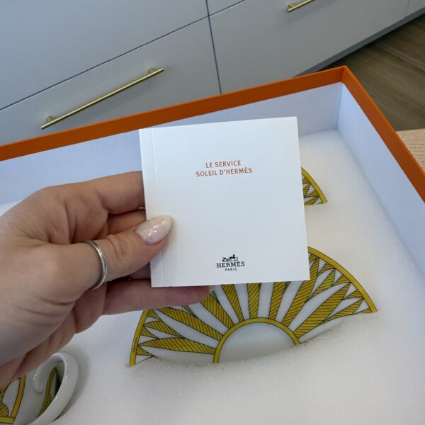 Hermes Soleil d’Hermès Tea Cup and Saucer