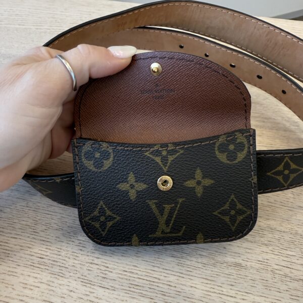 Louis Vuitton Monogram Ceinture Pochette Solo Belt 95 38