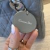Christian Dior Lambskin Cannage Medium Lady Dior Grey Silver Hardware