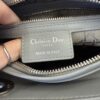 Christian Dior Lambskin Cannage Medium Lady Dior Grey Silver Hardware