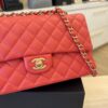 Chanel Lambskin Quilted Medium Double Flap Aged Gold Hardware