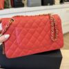 Chanel Lambskin Quilted Medium Double Flap Aged Gold Hardware