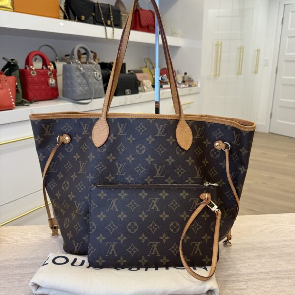 Louis Vuitton Monogram Neverfull MM Beige