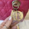 Christian Dior Lambskin Cannage Medium Lady Dior Gold Hardware Pink