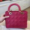 Christian Dior Lambskin Cannage Medium Lady Dior Gold Hardware Pink