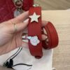 Christian Dior Lambskin Cannage Small Lady Dior Dark Red Gold Hardware Lucky Badges Strap