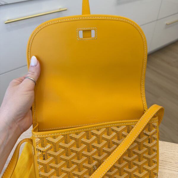 Goyard Goyardine Belvedere II PM Messenger Bag Yellow