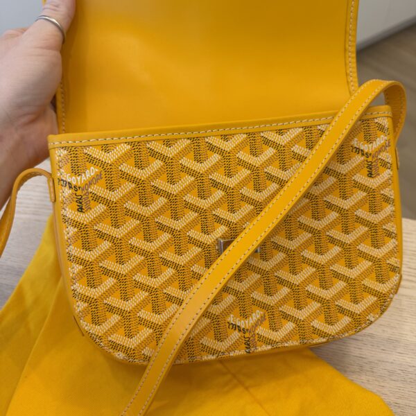 Goyard Goyardine Belvedere II PM Messenger Bag Yellow