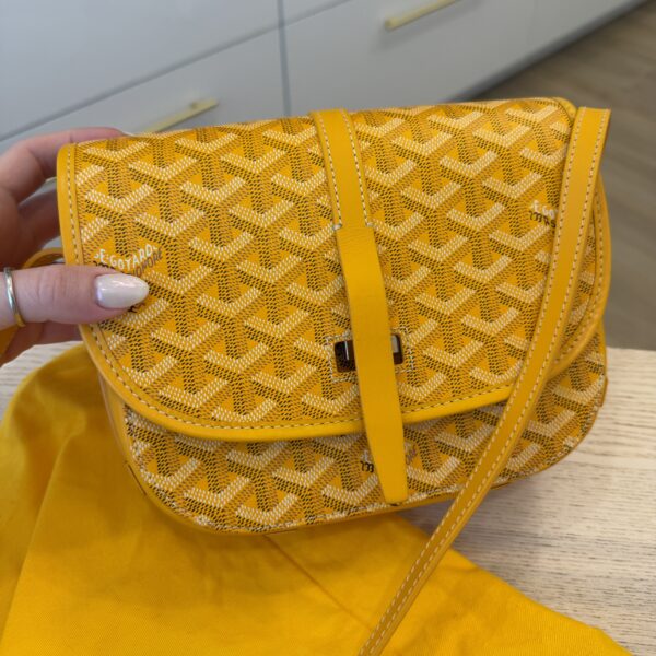 Goyard Goyardine Belvedere II PM Messenger Bag Yellow