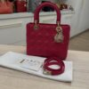Christian Dior Lambskin Cannage Medium Lady Dior Gold Hardware Pink