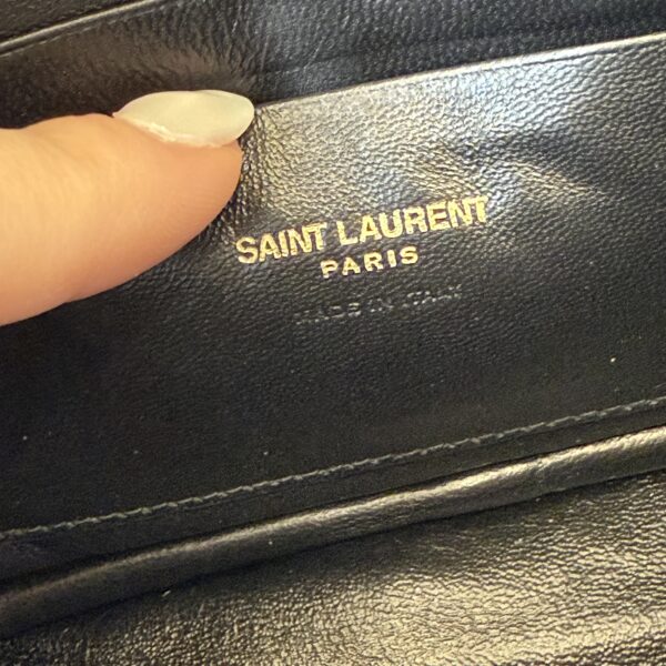 Saint Laurent (YSL) Lou Mini Ysl Camera Bag In Quilted Suede In Matt Gold