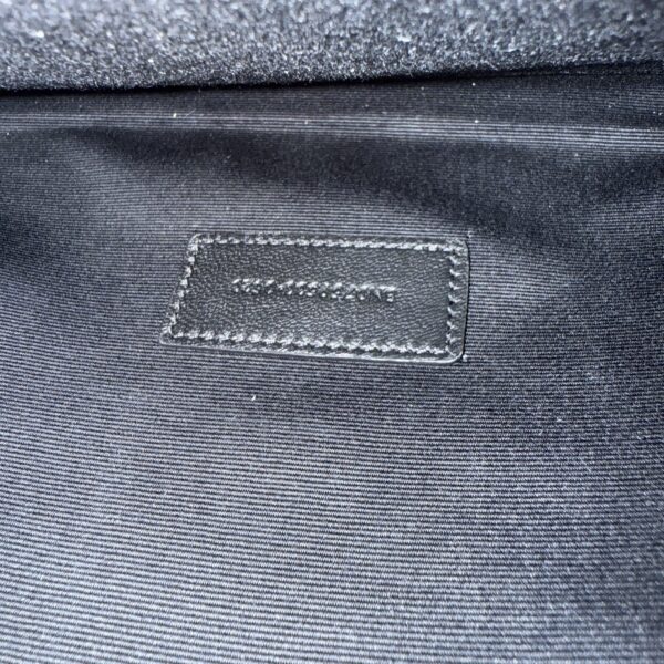 Saint Laurent YSL Monogram Flap Clutch Bag in Smooth Leather Light Musk