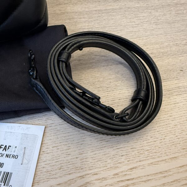 Saint Laurent (YSL) Calfskin Y Quilted Monogram Toy Loulou Satchel Black and Black hardware