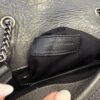 Saint Laurent (YSL) Crinkled Calfskin Matelasse Monogram Niki Chain Wallet Storm