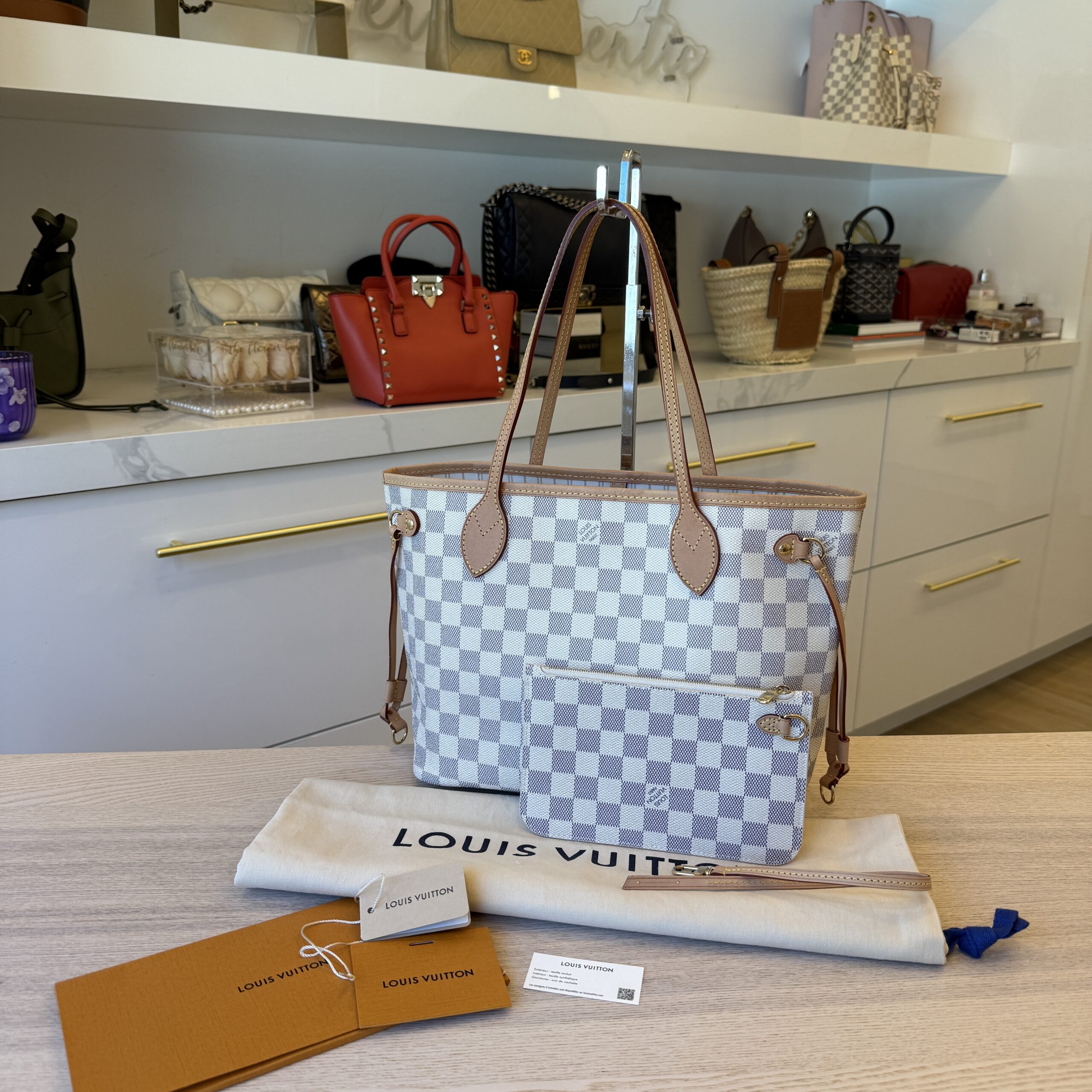 Louis Vuitton Damier Azur Neverfull PM NM