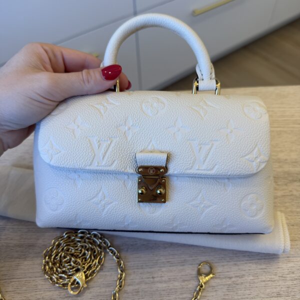 Louis Vuitton Monogram Empreinte Leather Nano Madeleine Ceme