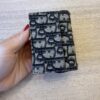 Christian Dior Oblique Saddle Card Holder Blue