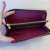 Louis Vuitton Monogram Clemence Wallet Fuchsia