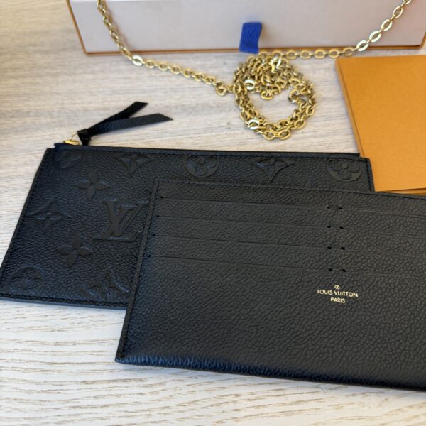 Louis Vuitton Empreinte Pochette Felicie Chain Wallet Noir