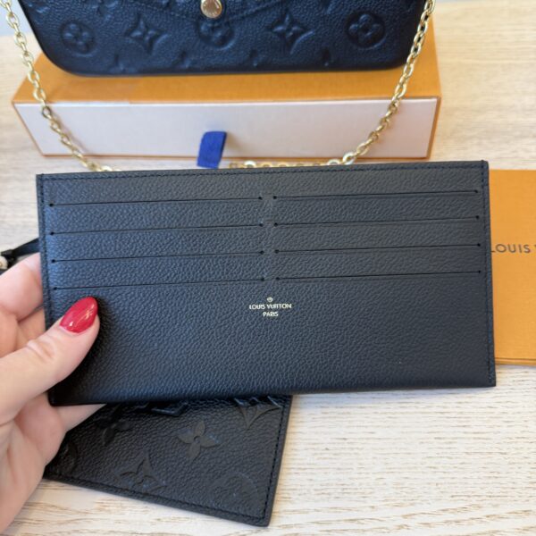 Louis Vuitton Empreinte Pochette Felicie Chain Wallet Noir