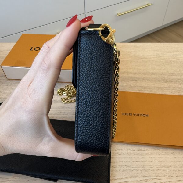 Louis Vuitton Empreinte Pochette Felicie Chain Wallet Noir