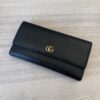 Gucci Dollar Calfskin Petite GG Marmont Wallet Black