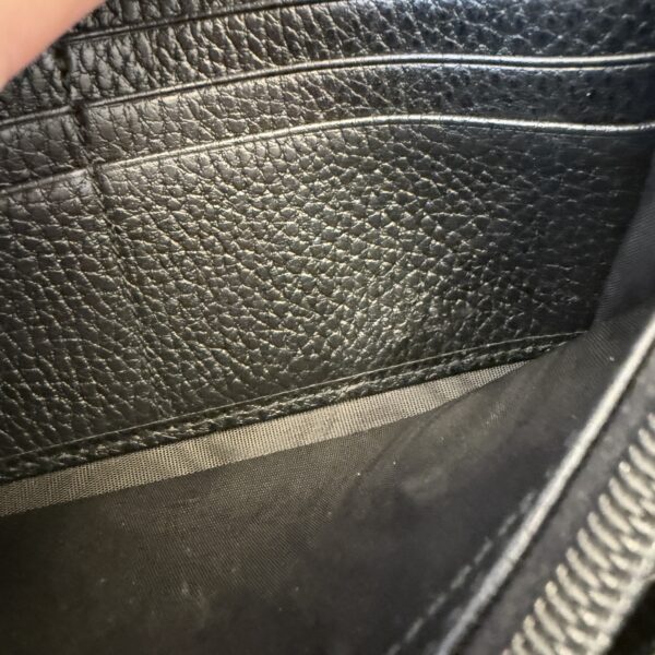 Gucci Dollar Calfskin Petite GG Marmont Wallet Black