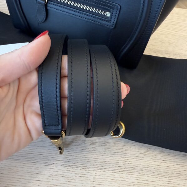 Celine Smooth Calfskin Nano Luggage Black