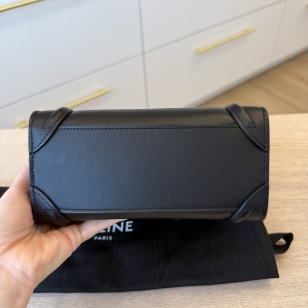 Celine Smooth Calfskin Nano Luggage Black