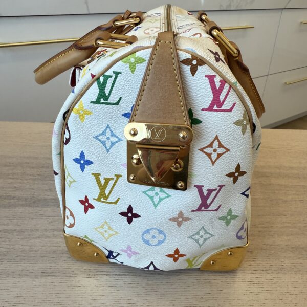 Louis Vuitton Monogram Multicolor Speedy 30 White