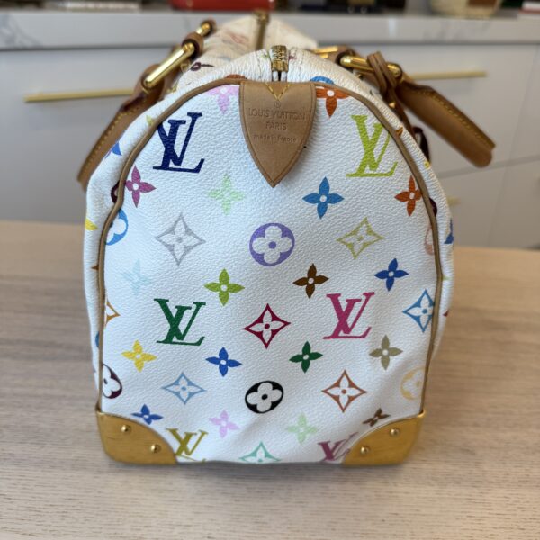Louis Vuitton Monogram Multicolor Speedy 30 White