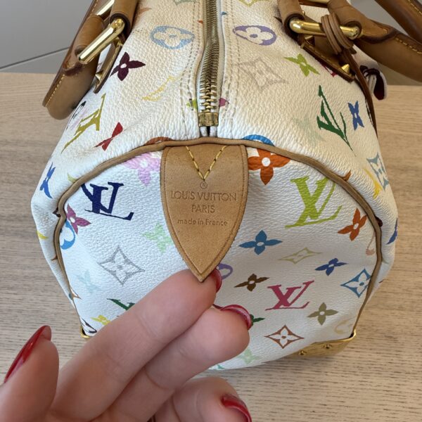 Louis Vuitton Monogram Multicolor Speedy 30 White