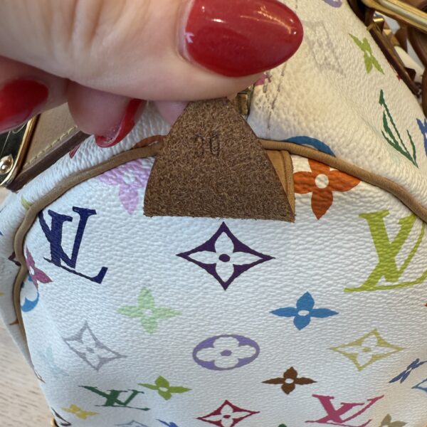 Louis Vuitton Monogram Multicolor Speedy 30 White