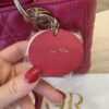 Christian Dior Lambskin Cannage Medium Lady Dior Gold Hardware Pink