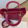 Christian Dior Lambskin Cannage Medium Lady Dior Gold Hardware Pink