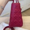 Christian Dior Lambskin Cannage Medium Lady Dior Gold Hardware Pink