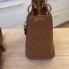 Christian Dior Lambskin Cannage Medium Lady Dior Caramel Gold Hardware